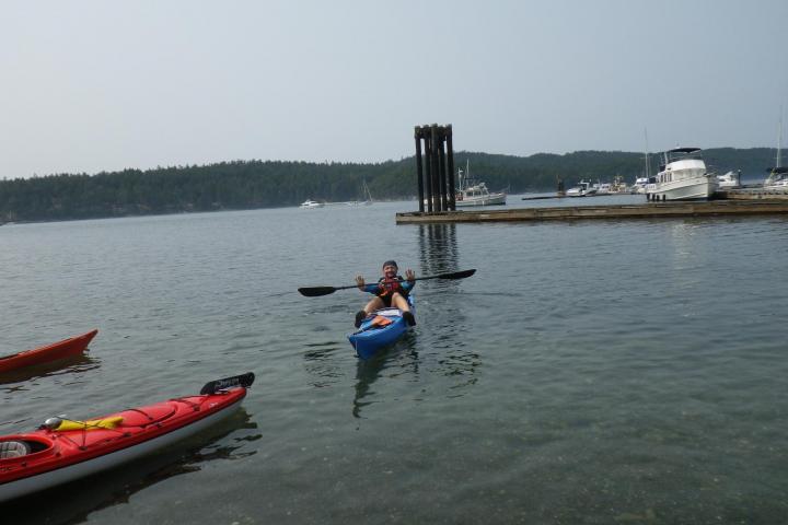 sea kayaking Pender Island British Columbia