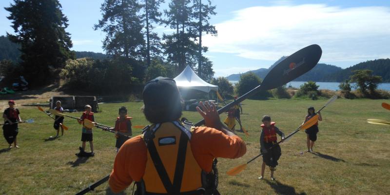 Kids camp, Kayak Pender Island