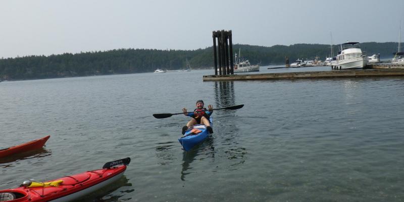 sea kayaking Pender Island British Columbia