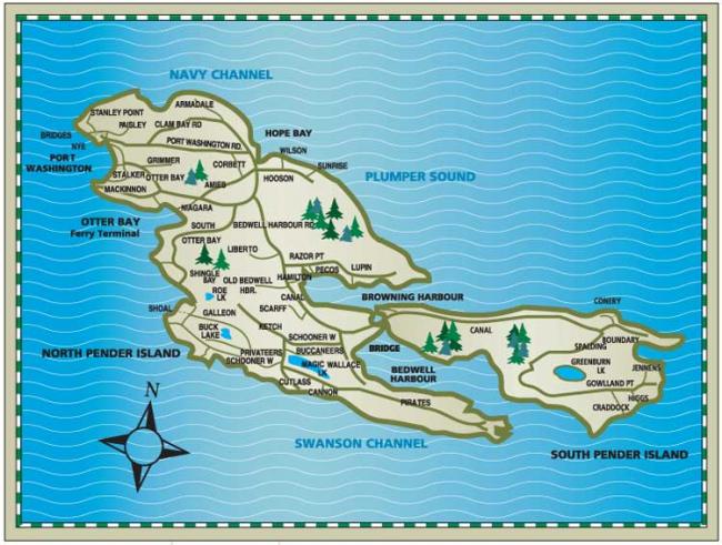 pender island map